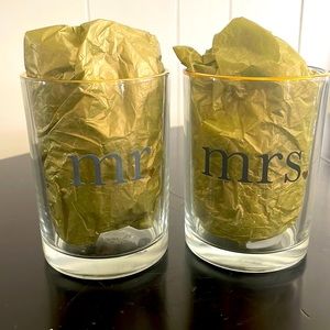 🟢3 for $10 bundle! Mr. & Mrs. Glasses Pair with Gold Accent